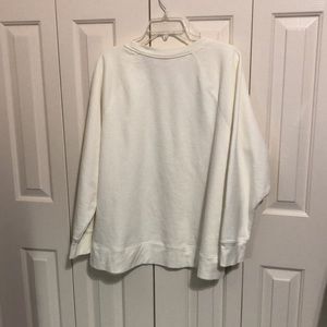 Cream fleece pull over size 3X